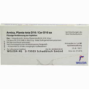Arnica Planta T D10 Cor Ampullen 8 x 1 ml - ab 23,59 €