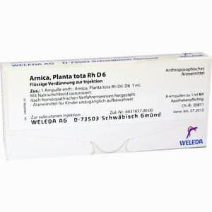 Arnica Planta Tota Rh D6 Ampullen 8 x 1 ml - ab 26,66 €