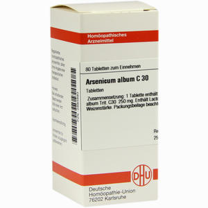 Arsenicum Album C30 Tabletten 80 Stück - ab 10,90 €
