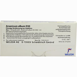 Arsenicum Album D30 Ampullen 8 Stück - ab 0,00 &euro;