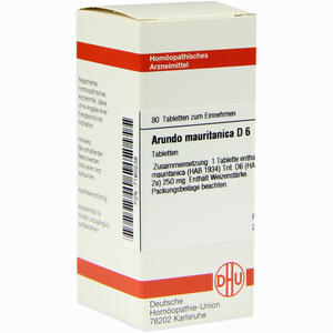 Arundo Mauritan D6 Tabletten 80 Stück - ab 9,26 €