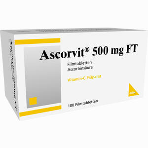 Ascorvit 500mg Ft Filmtabletten 100 Stück - ab 11,89 €