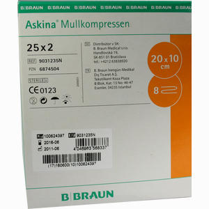 Askina Mullkompresse 10x20cm Steril Kompressen 25 x 2 Stück - ab 12,94 €