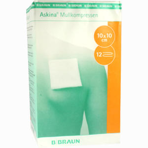 Askina Mullkompressen 10x10cm 12 Fach Unsteril  100 Stück - ab 7,99 €