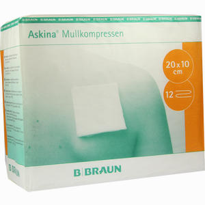 Askina Mullkompressen 10x20cm 12 Fach Unsteril  100 Stück - ab 26,74 €