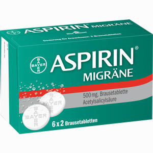 Aspirin Migräne Brausetabletten 12 Stück Aspirin Migräne Brausetabletten 12 Stück