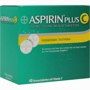 Abbildung von Aspirin Plus C Brausetabletten 40 Stück Abbildung von Aspirin Plus C Brausetabletten 40 Stück