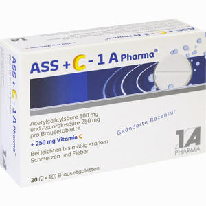 Ass + C - 1 A Pharma Brausetabletten 20 Stück