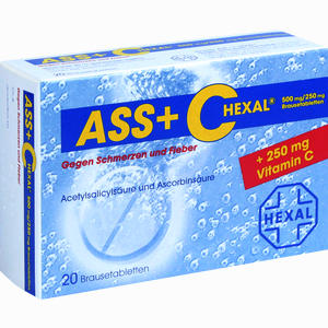 Abbildung von Ass + C Hexal gegen Schmerzen und Fieber Brausetabletten 20 Stück Abbildung von Ass + C Hexal gegen Schmerzen und Fieber Brausetabletten 20 Stück