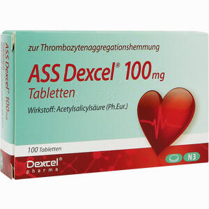 Ass Dexcel 100 Mg Tabletten  100 Stück - ab 1,54 €