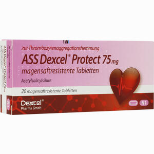 Ass Dexcel Protect 75mg Tabletten 20 Stück - ab 0,00 &euro;