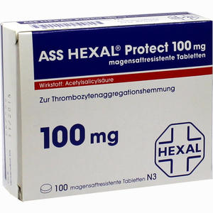 Ass Hexal Protect 100mg Magensaftresistente Tab Tabletten 100 Stück - ab 0,00 &euro;