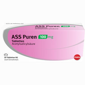 Ass Puren 100 Mg Tabletten  50 Stück Ass Puren 100 Mg Tabletten  50 Stück