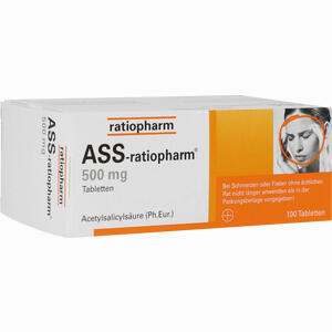 Ass- Ratiopharm 500mg Tabletten 100 Stück