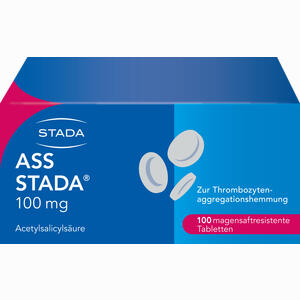 Ass Stada 100mg Magensaftresistente Tabletten  100 Stück - ab 1,85 €