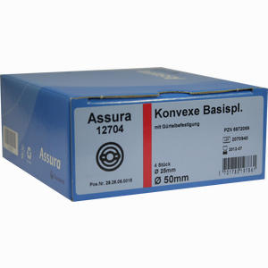 Assura Konvexe Basisplatten 25mm Rastringgr. 50mm Bpl 4 Stück - ab 46,24 €