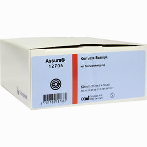 Assura Konvexe Basisplatten 31mm Rastringgr. 50mm Bpl 4 Stück - ab 46,24 &euro;