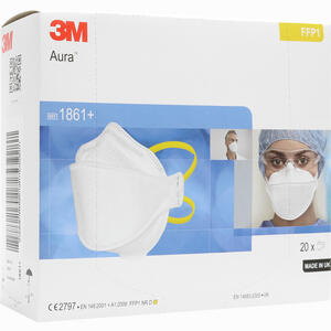 Atemschutzmaske 3m 1861+ Ohne Ventil Aura Ffp1 20 Stück - ab 40,85 €
