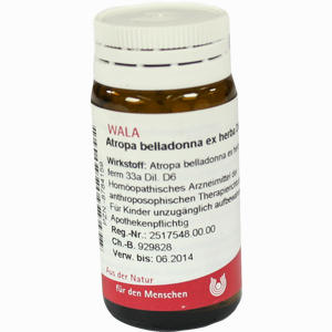 Atropa Bellad Ex Herba D6 Globuli 20 g - ab 7,62 €