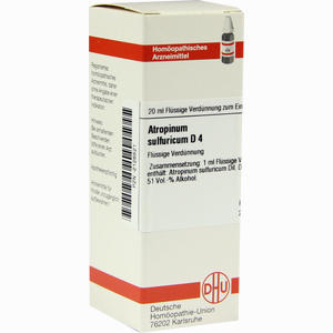 Atropinum Sulf D4 Dilution DHU-Arzneimittel 20 ml - ab 13,73 €
