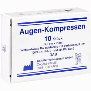 Augen- Kompressen 5,8cm X 7cm Unsteril 10 Stück - ab 2,44 €