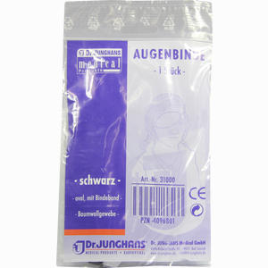 Augenbinde Oval mit Band Schwarz 1 Stück - ab 1,00 €