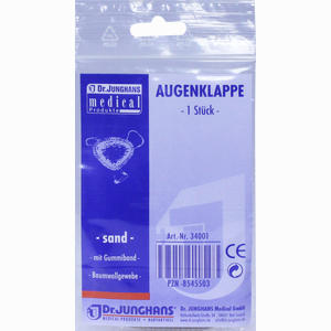 Augenklappe mit Gummiband Sand 1 Stück - ab 0,81 €