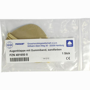 Augenklappe mit Gummiband Sandfarben 1 Stück - ab 1,33 €