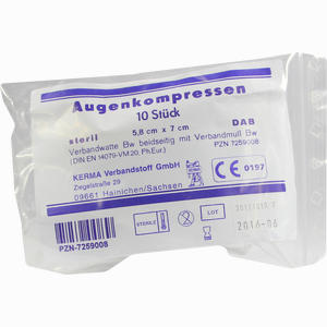 Augenkompressen 5,8x7cm Steril  10 Stück - ab 6,29 €