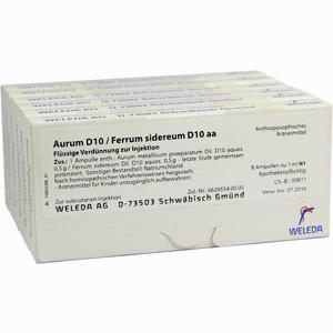 Aurum D10 Ferr Sid D10 Ampullen 48 x 1 ml - ab 100,59 €
