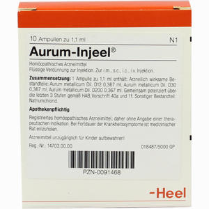 Aurum- Injeel Ampullen  10 Stück - ab 17,72 €