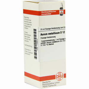 Aurum Met D12 Dilution 20 ml - ab 8,28 €