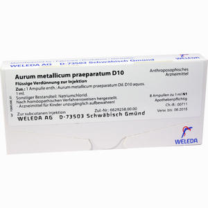 Aurum Met Praep D10 Ampullen 8 Stück - ab 23,59 €
