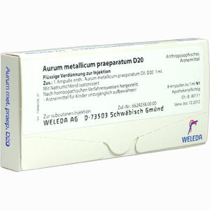 Aurum Met Praep D20 Ampullen 8 Stück - ab 25,36 €