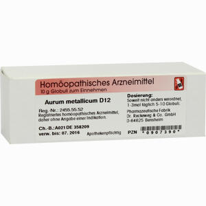 Aurum Metallicum D12 Globuli 10 g - ab 6,40 €
