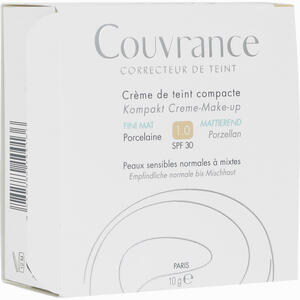 Avene Couvrance Kompakt Creme- Make- Up Mattierend Porzellan 1  10 g