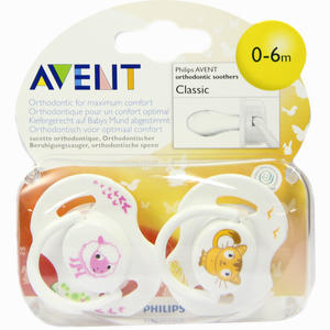 Avent Beruhigungssauger Silikon 0- 6 Monate 2 Stück - ab 0,00 &euro;