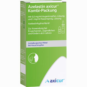 Azelastin Axicur Kombi- Pack. 0. 5mg/Ml At+ 1mg/Ml Ns 1 Packung - ab 12,26 &euro;