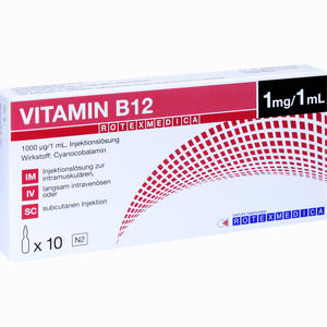 B12- Rotexmedica Injektionslösung  10 x 1 ml - ab 0,00 €