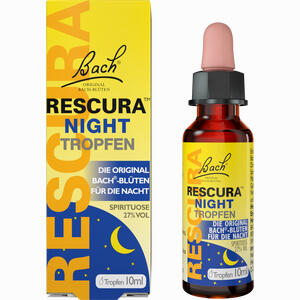 Bachblüten Original Rescura Night Tropfen mit Alkohol  10 ml - ab 10,77 €