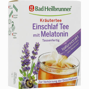 Bad Heilbrunner Einschlaf Tee mit Melatonin Pulver 10 x 1 g - ab 4,17 €