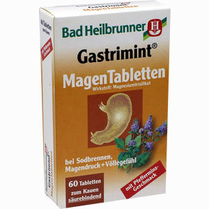 Bad Heilbrunner Gastrimint Magen Tabletten Kautabletten 60 Stück - ab 4,41 €