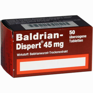 Baldrian Dispert 45mg Tabletten 50 Stück - ab 5,04 €