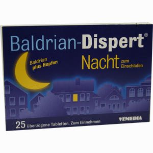 Baldrian Dispert Nacht Zum Einschlafen Tabletten 25 Stück - ab 6,70 €