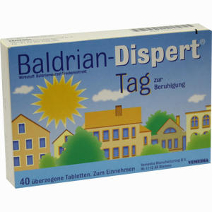 Baldrian Dispert Tag zur Beruhigung Tabletten 40 Stück - ab 6,37 €