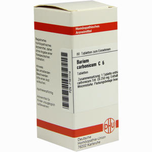 Barium Carbonicum C6 Tabletten 80 Stück - ab 8,20 €
