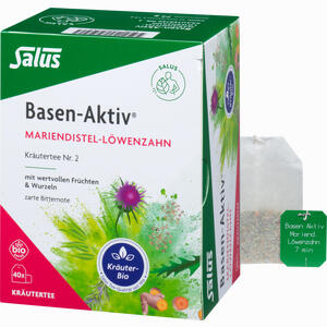 Basen- Aktiv Tee Nr. 2 Mariendiestel- Löwenzahn Bio Salus Filterbeutel 40 Stück - ab 4,44 €