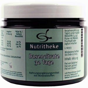 Basencitrate 30 Tage Pulver 160 g - ab 0,00 &euro;
