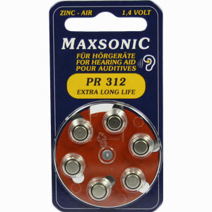 Batterie für Hörgeräte Maxsonic Pr 312 6 Stück - ab 2,55 €