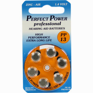 Batterie für Hörgeräte Power Pp 13 6 Stück - ab 2,67 €